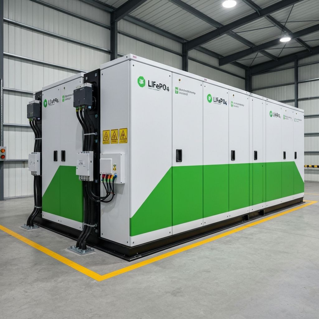 Sistema de almacenamiento de baterías industriales